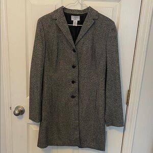 LOFT Charcoal Blazer Coat
